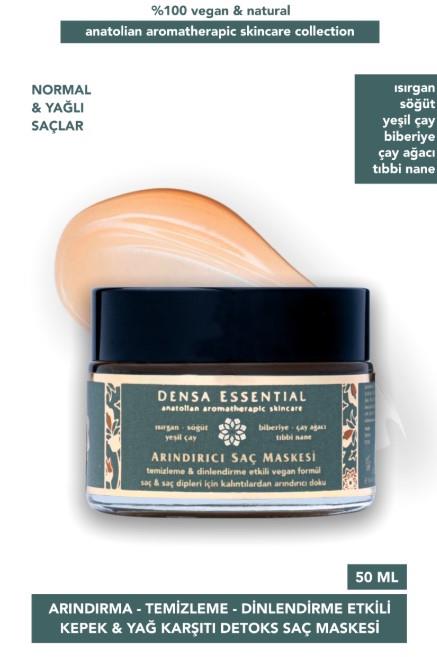 Detoks Saç Maskesi - Kepek ve Yağdan Arındırıcı, Temizleyici, Dinlendirme Etkili 50 ml