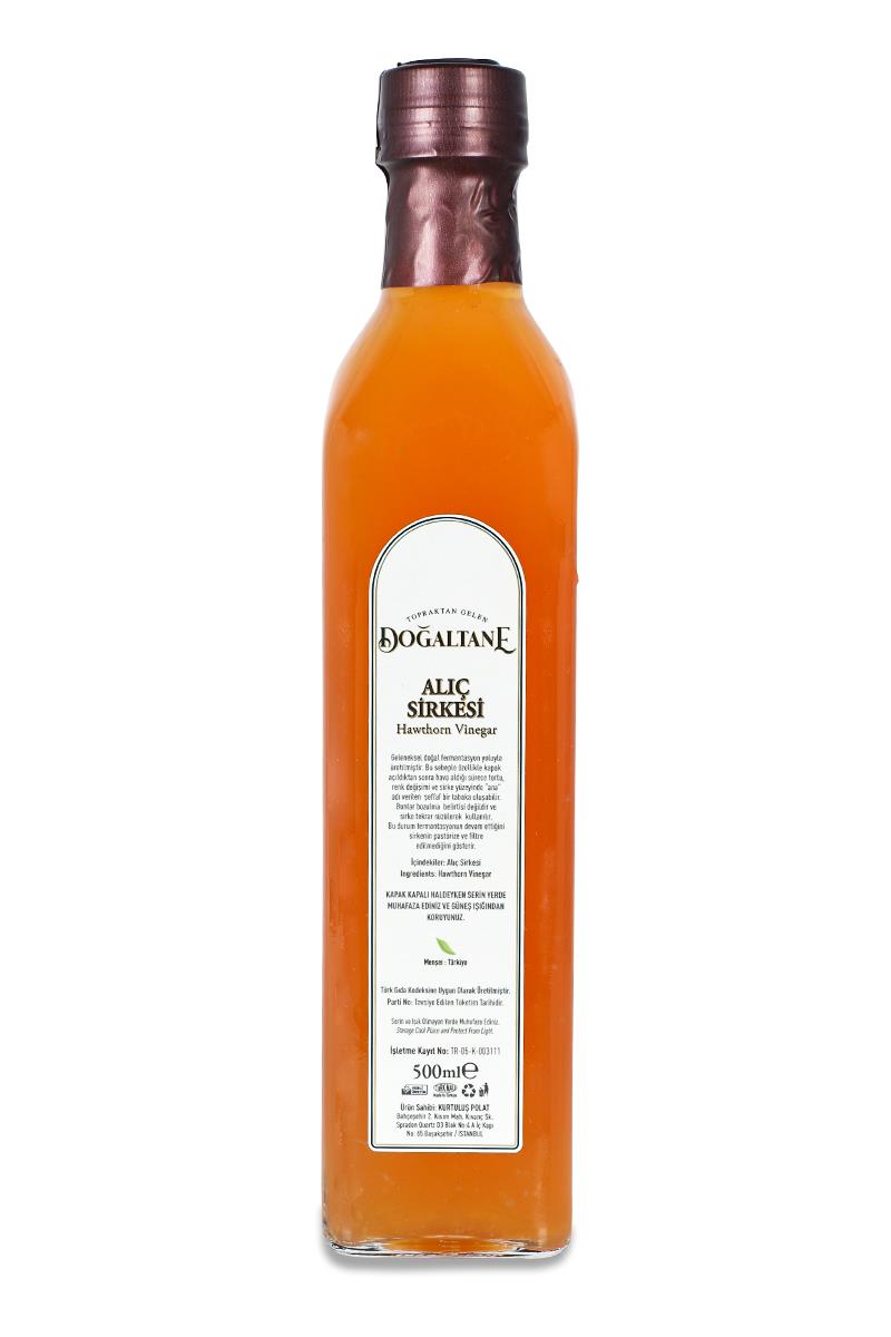 Doğaltane Alıç Sirkesi 500ml(Doğal ve Fermente)