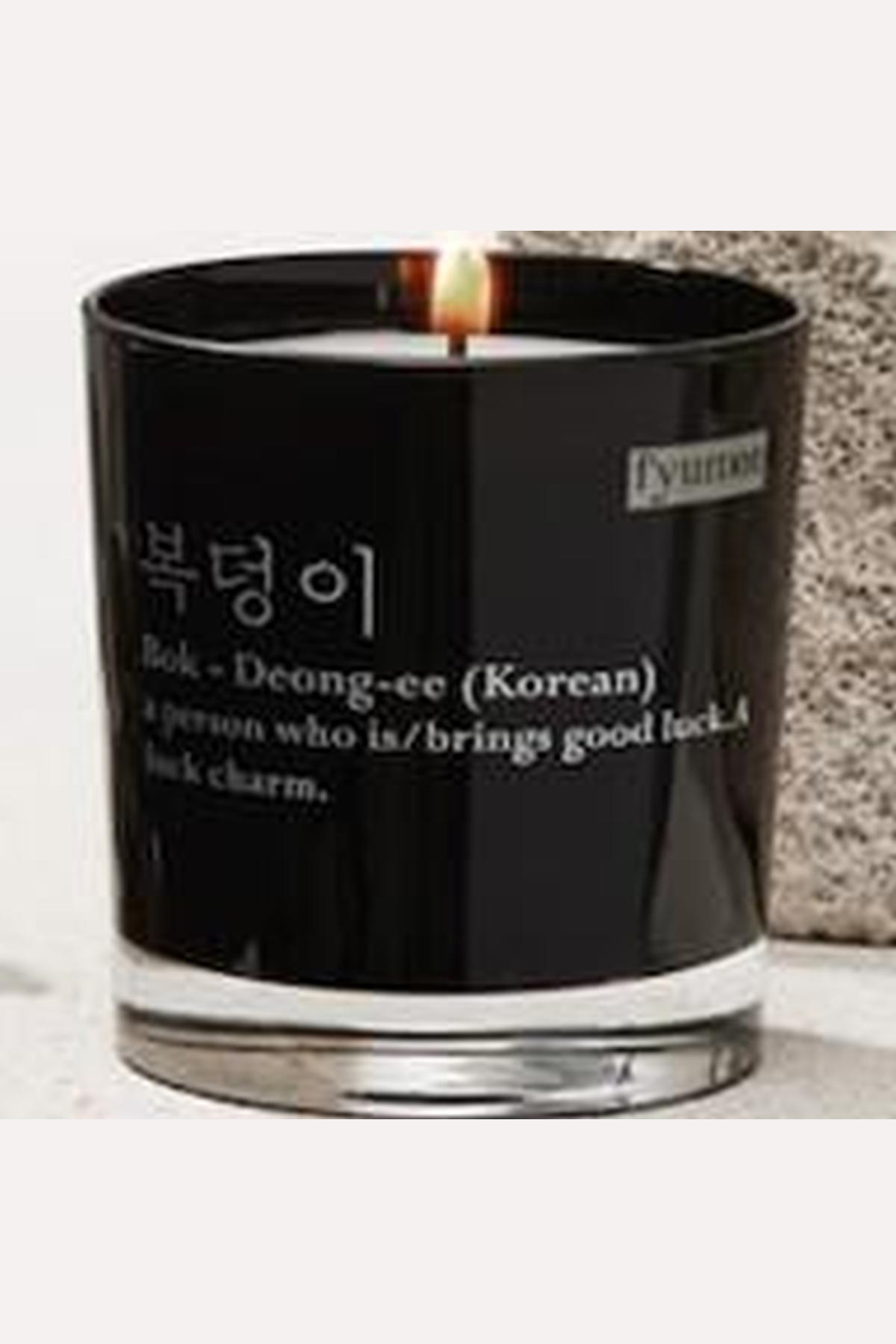 Fyumee Bitkisel Soya Mumu - Uzun Ömürlü Kokulu Aromaterapi Meditasyon Mumu - Luck - Koyu Amber