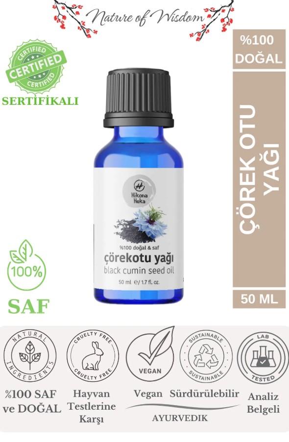Hikona Heka Çörek Otu Yağı %100 Saf Ve Doğal Soğuk Sıkım 50 ml