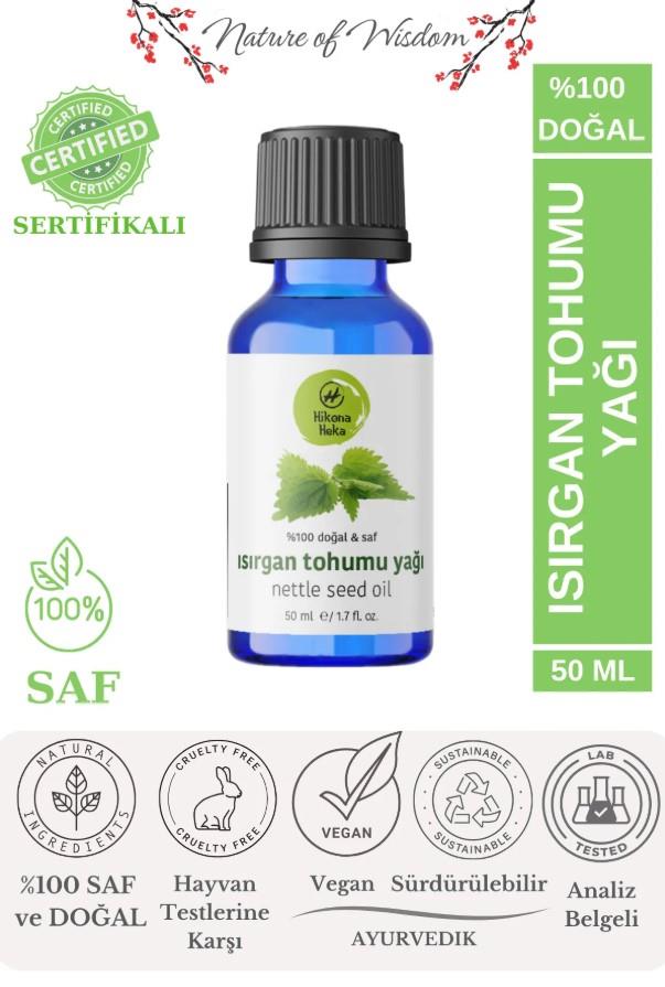 Hikona Heka Isırgan Tohumu Yağı %100 Saf Ve Doğal Soğuk Sıkım 50 ml