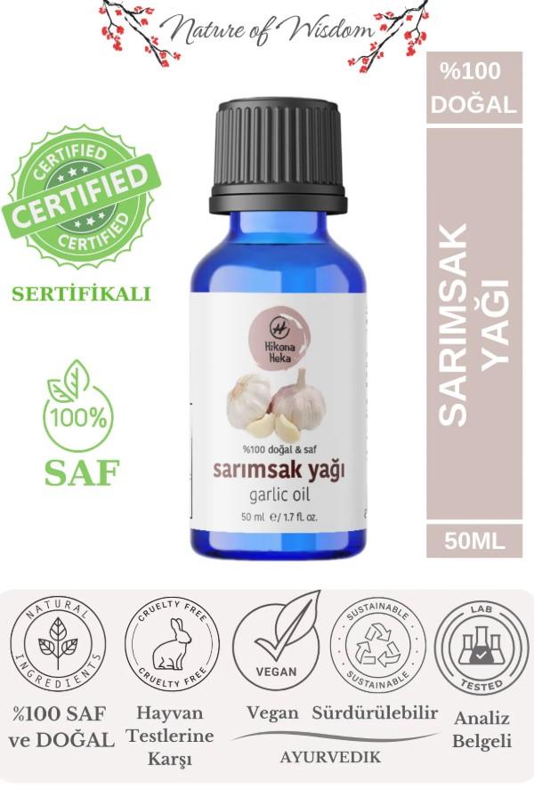 Hikona Heka Sarımsak Yağı %100 Saf Ve Doğal Soğuk Sıkım 50 ml