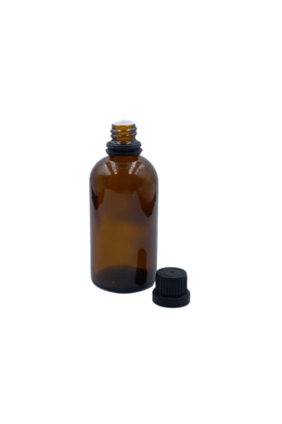 İçten Damlalıklı Cam Şişe Amber - 100cc