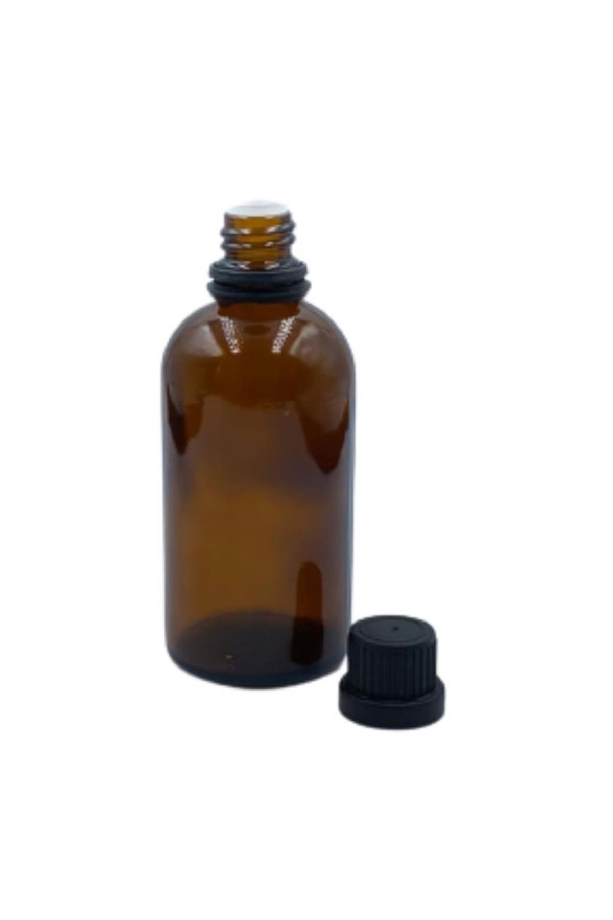 İçten Damlalıklı Cam Şişe Amber - 50cc