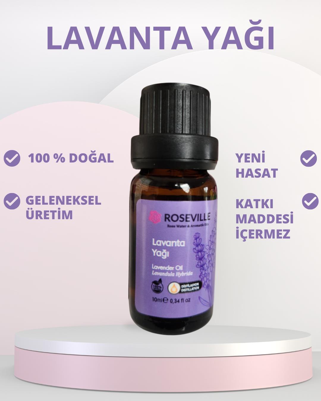 Lavanta Uçucu Yağı 10 ml %100 Saf ve Doğal Lavandula Hybrida