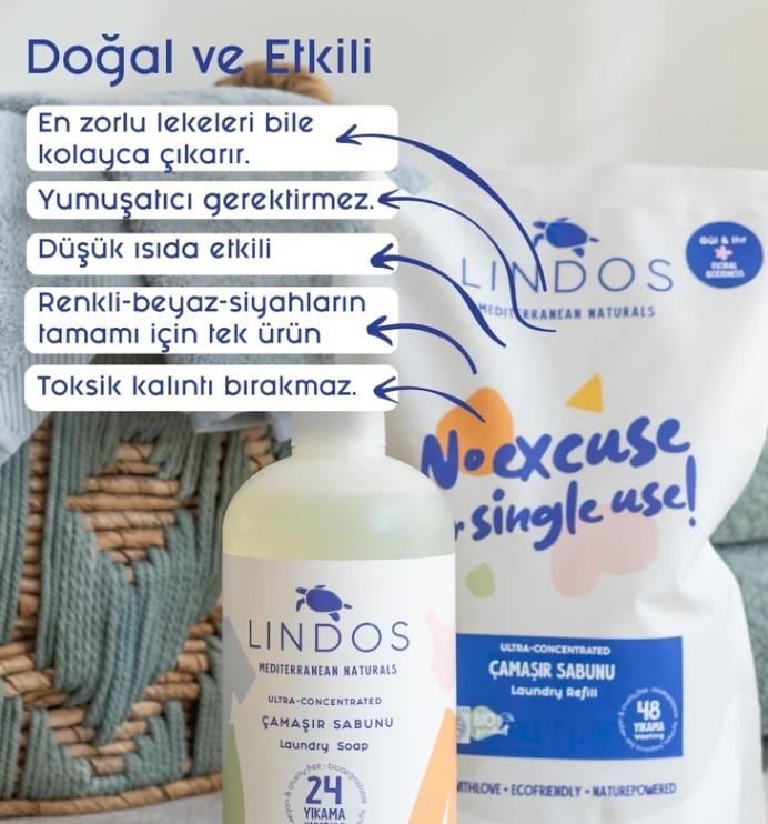 Lindos Çamaşır Sabunu - Itır & Gül - 5LT