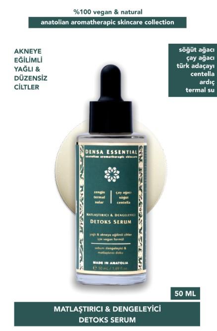 Matlaştırıcı & Dengeleyici Detoks Serum 50 ml - Akne/Sivilce, Komedon, Siyah Nokta Karşıtı & Gözenek Sıkılaştırıcı