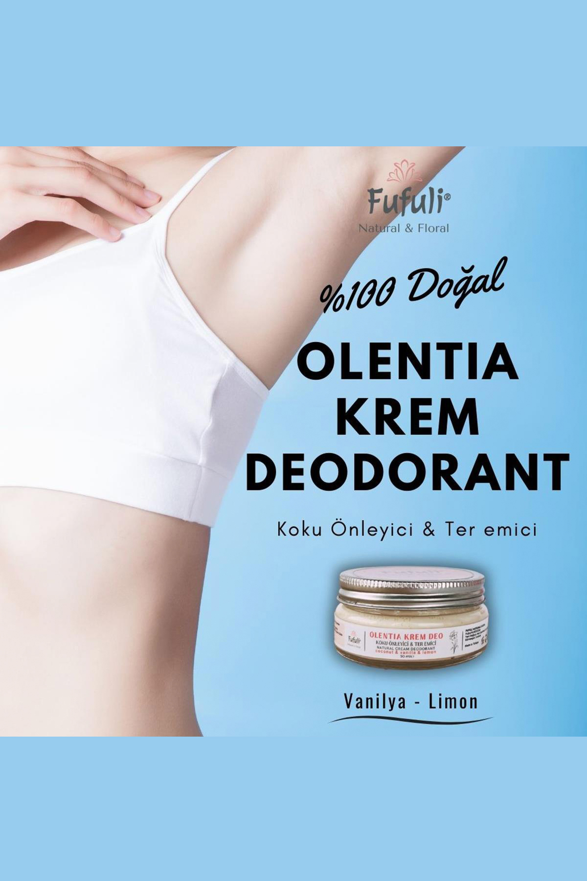 Olentıa Krem Deo (Vanilya-Limon) - 50ml