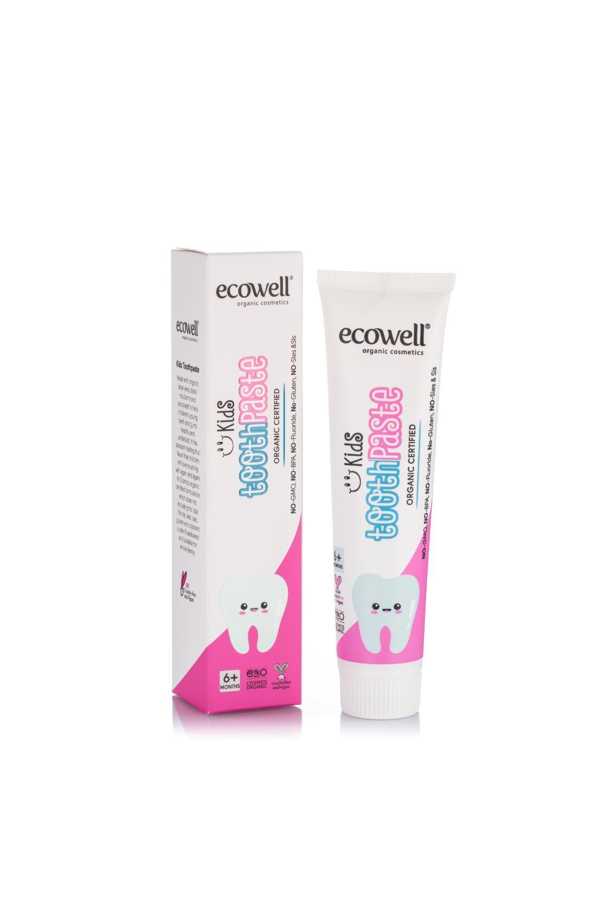 Ecowell Organik Sertifikalı Çocuk Diş Macunu - 75 gr