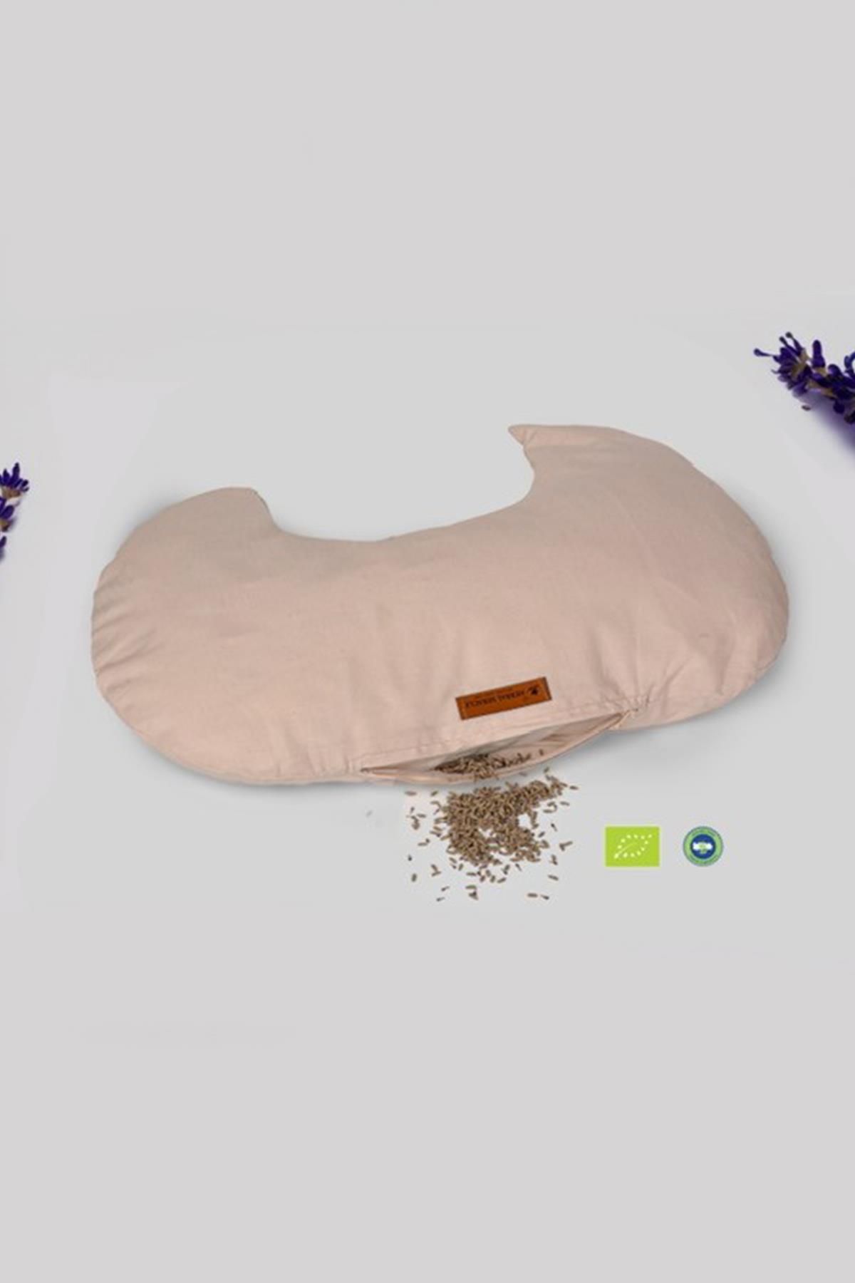 Herbal Miracle Organik Lavanta ve Pamuk Dolgulu Boyun Yastığı