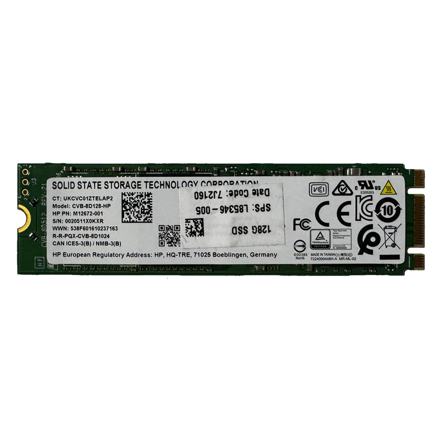 HP 128GB M.2 SATA SSD Hero