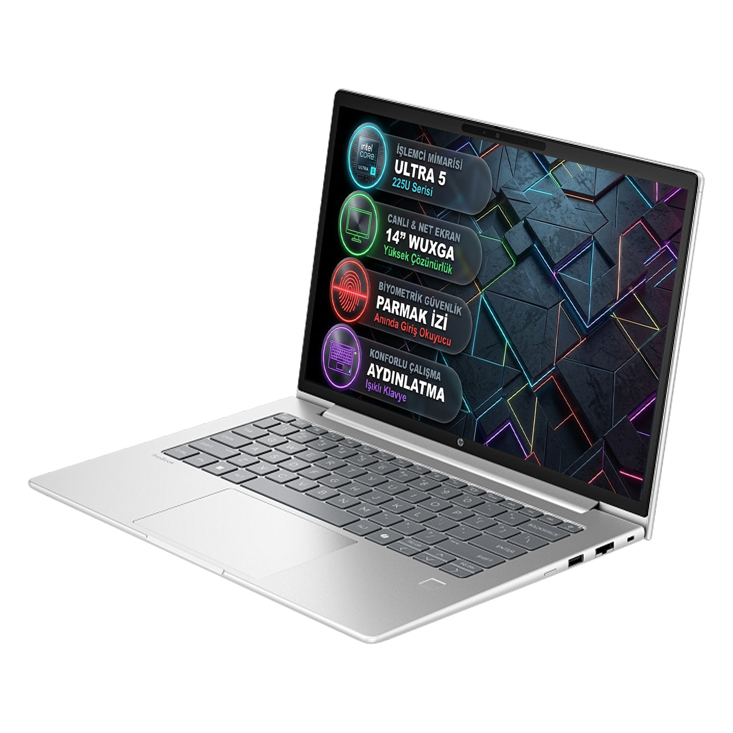 HP ProBook 14 Açık Ekran Görünümü