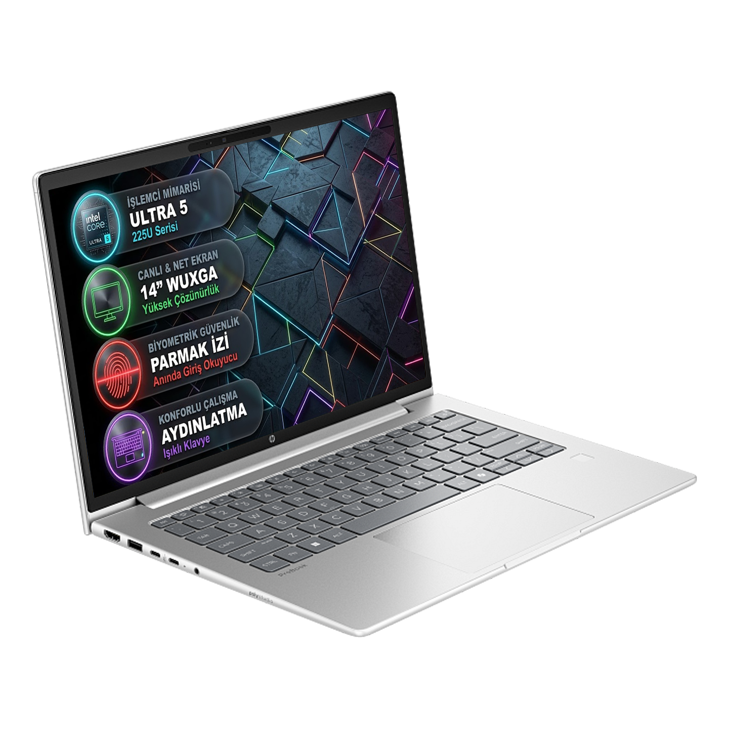 HP ProBook 14 Sağ ve Sol Profil Girişleri