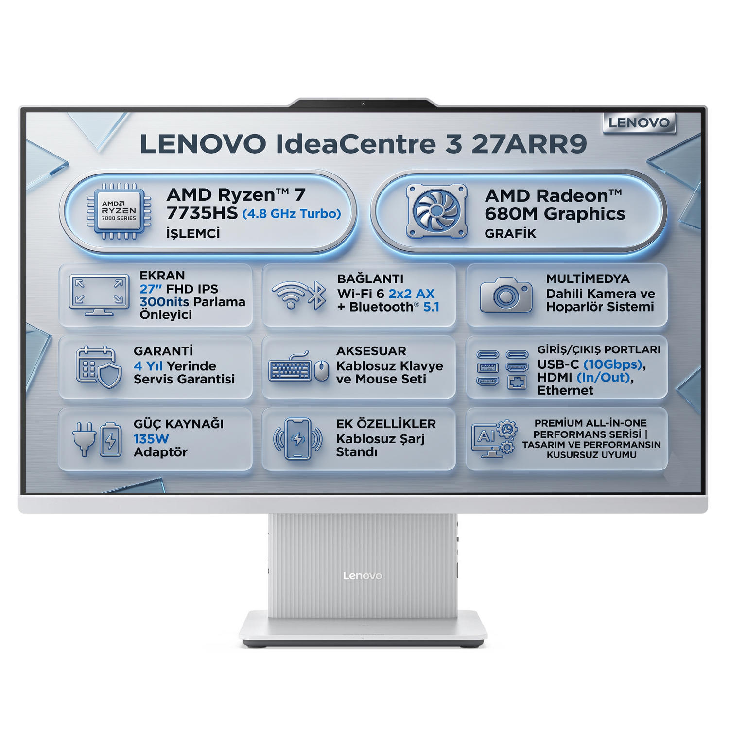 Lenovo IdeaCentre AIO 3 27ARR9 Hero
