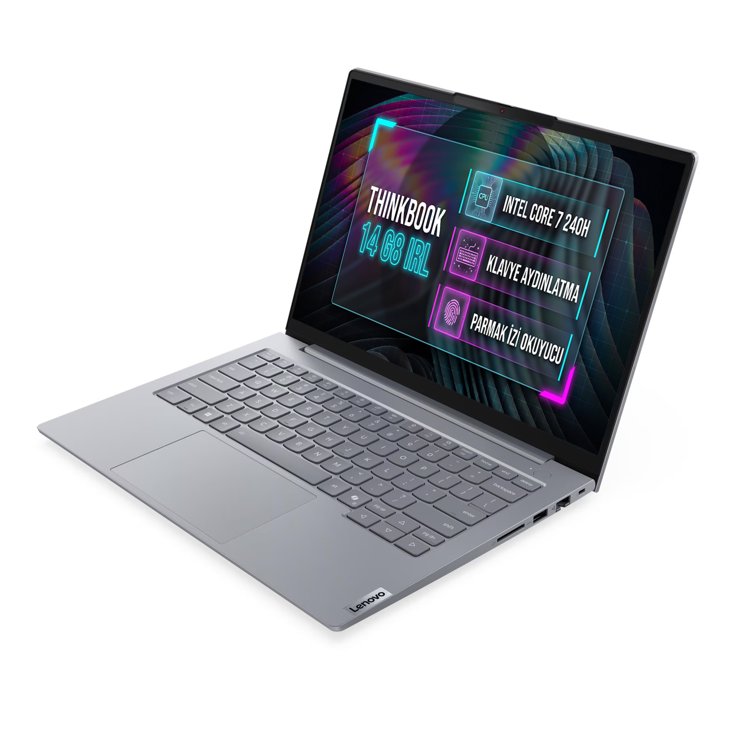 Lenovo ThinkBook 14 G8 IRL - Klavye ve Ekran Görünümü