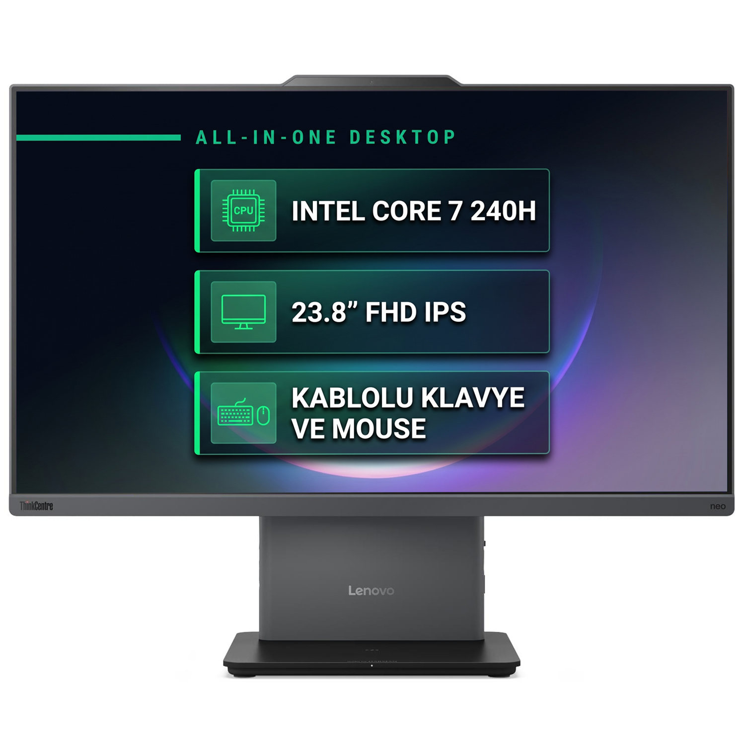 Lenovo ThinkCentre neo 50a 24 Gen 5 - Ön Görünüm