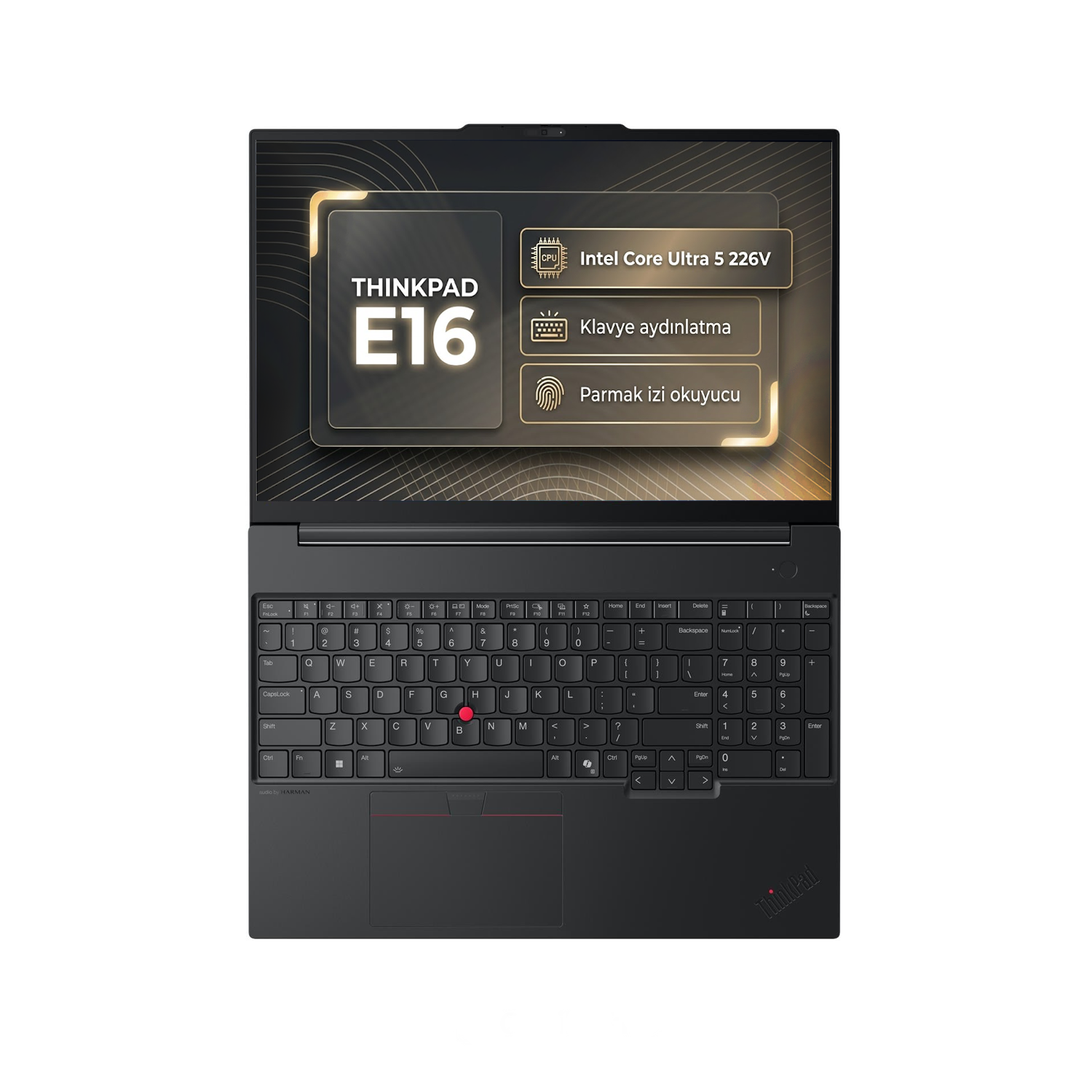 Lenovo ThinkPad E16 Gen 3 - Klavye ve Ekran Görünümü
