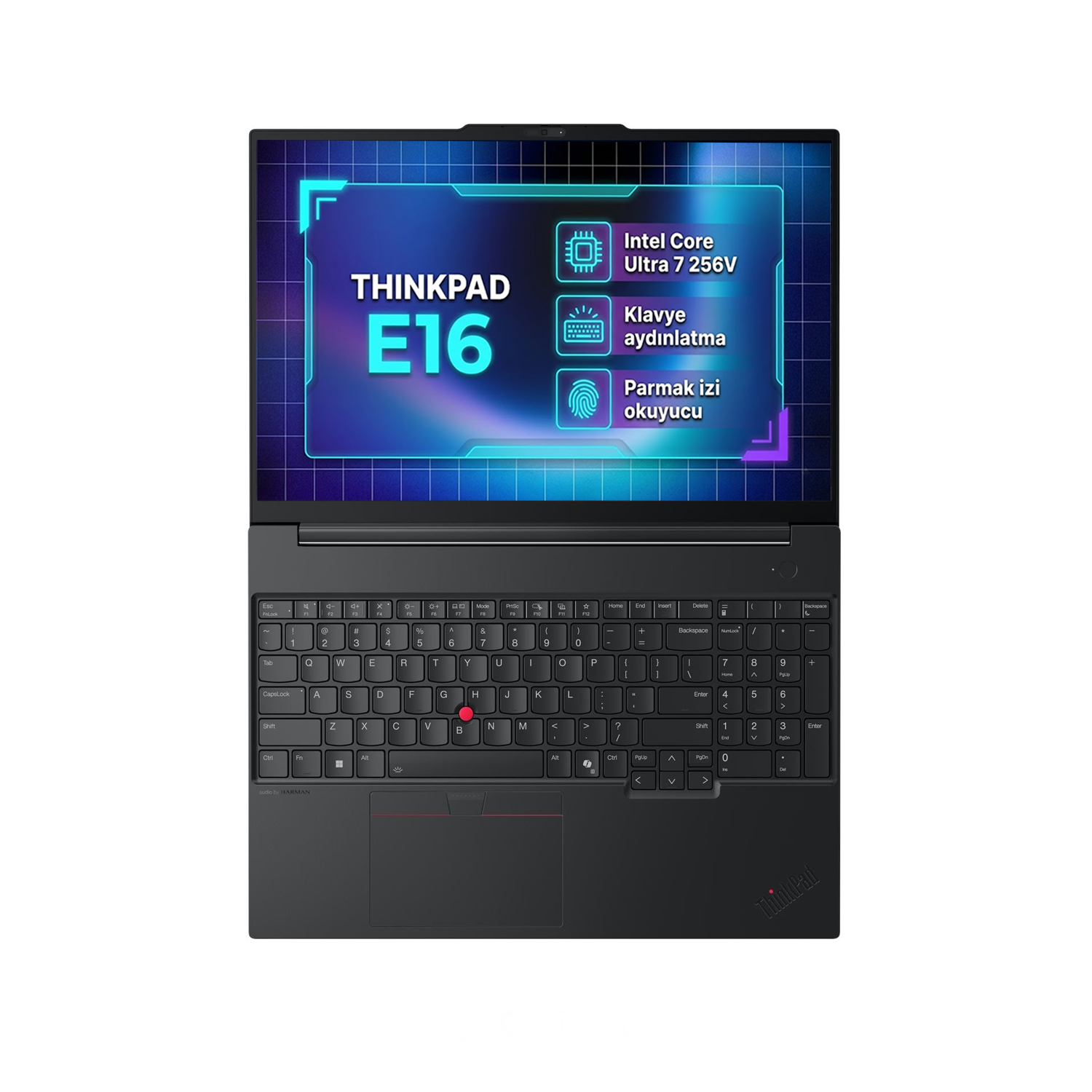 Lenovo ThinkPad E16 Gen 3 - Klavye ve Ekran Görünümü