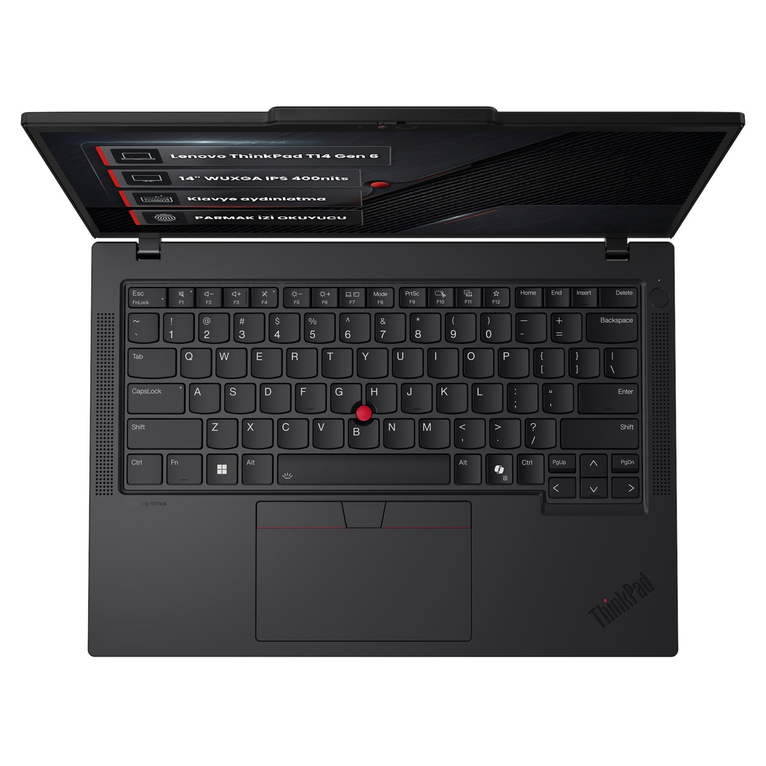 Lenovo ThinkPad T14 Klavye ve Üst Gövde Detayı
