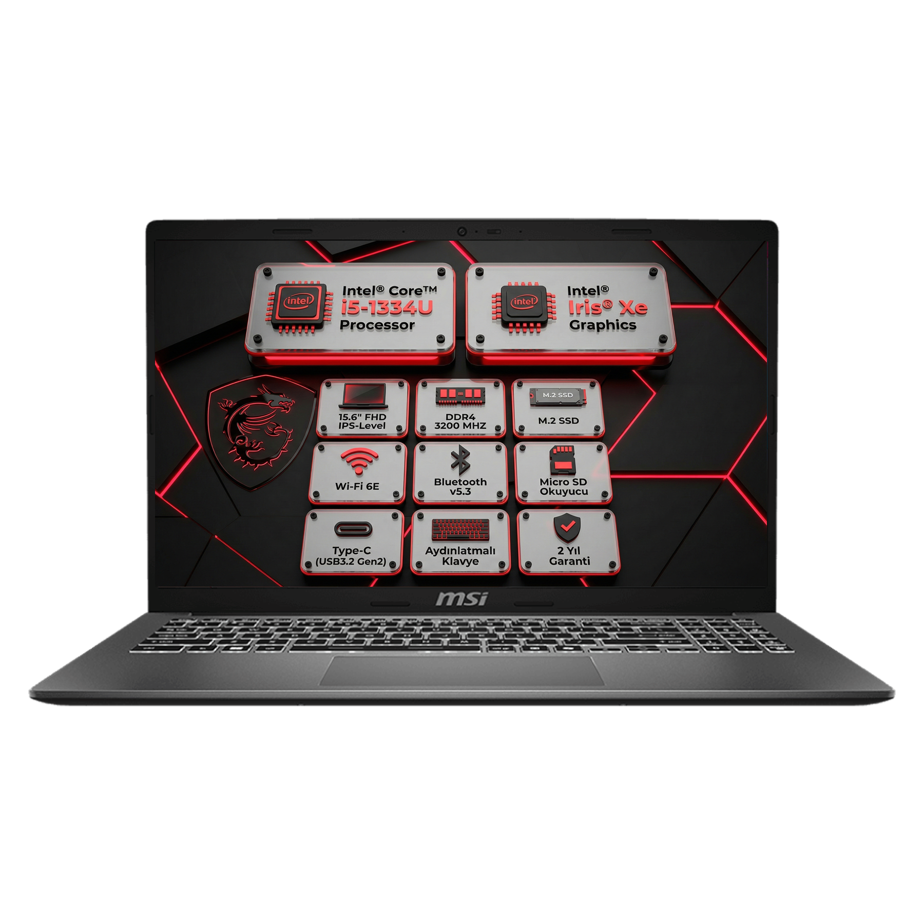 MSI Modern 15 Genel Görünüm