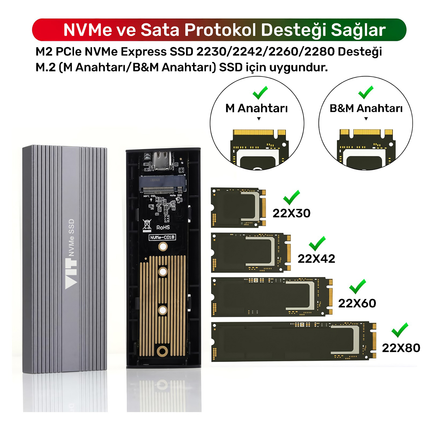 VIT V001TB - SSD Boyut Uyumluluğu