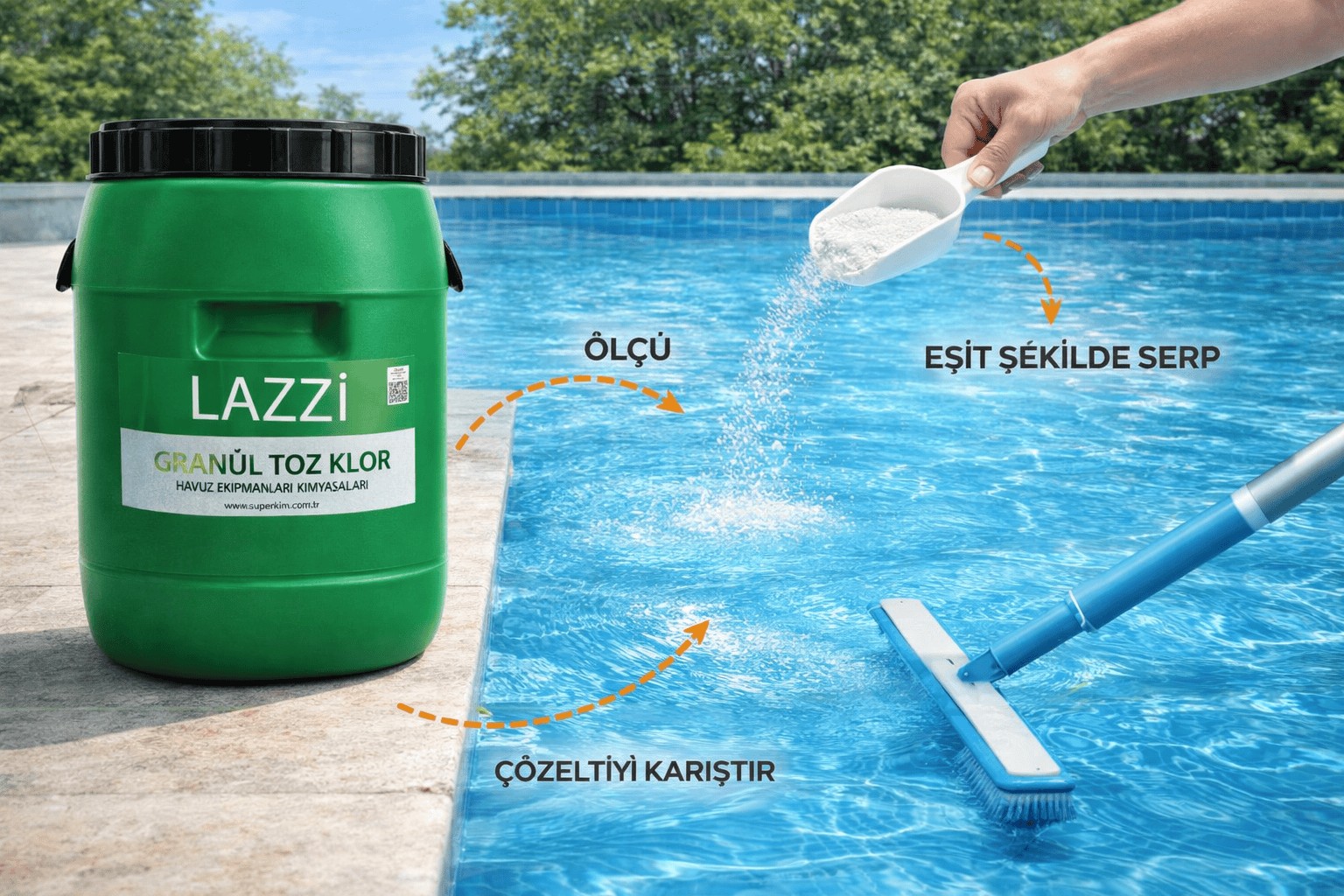 Lazzi Granul Toz Klor 25 Kg