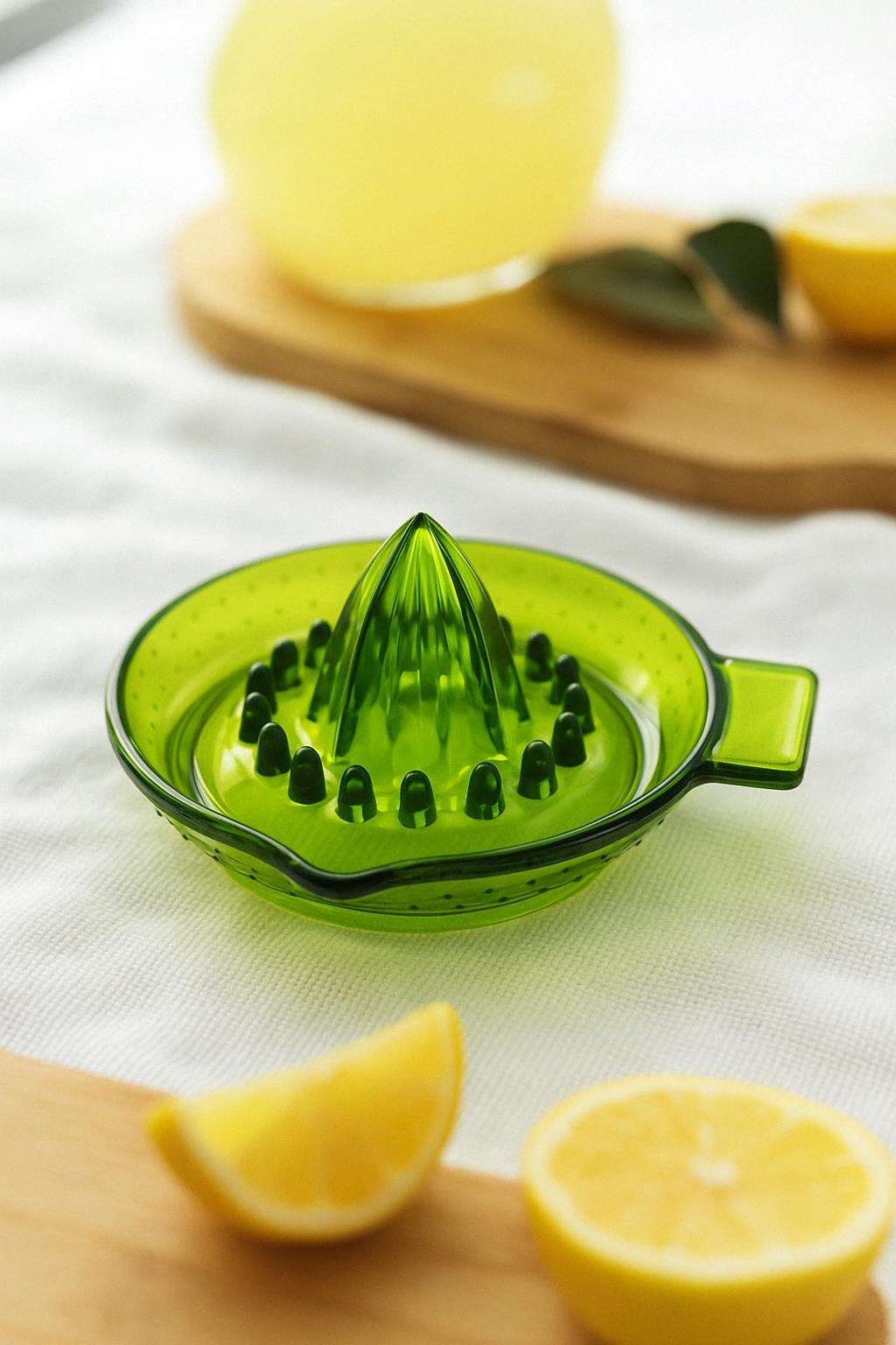 Acrylic Green Lemon Juicer Practical Lemon Juicer