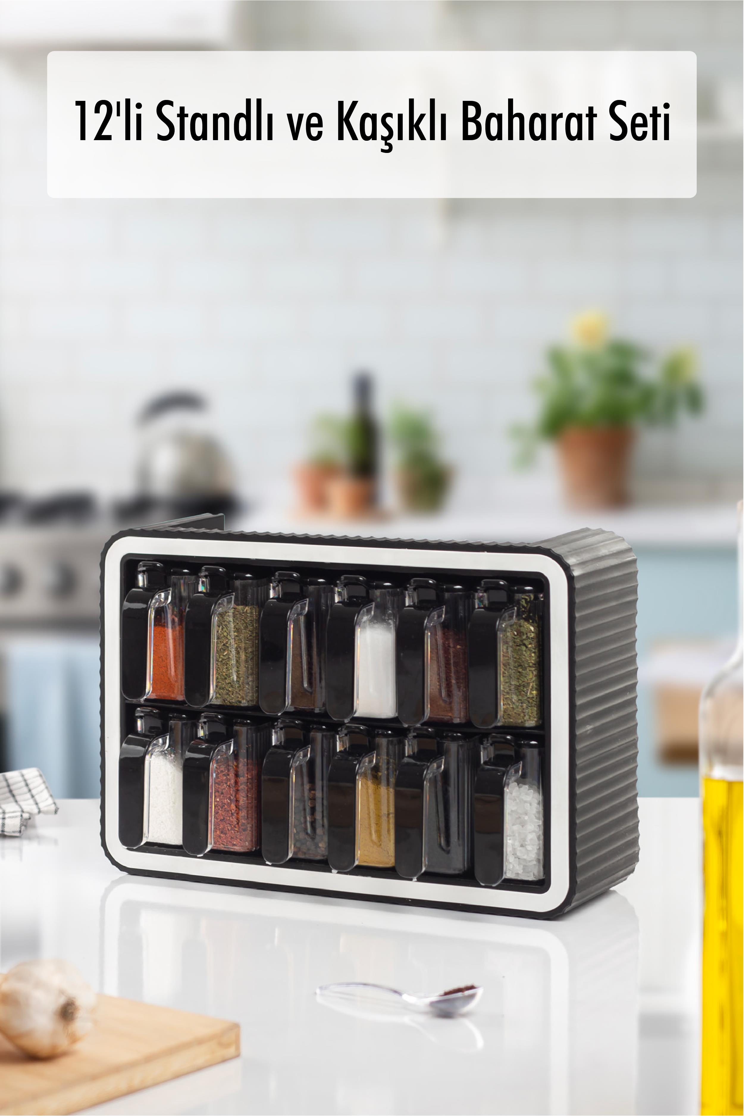 12 Spoon & Spice Set With Stand