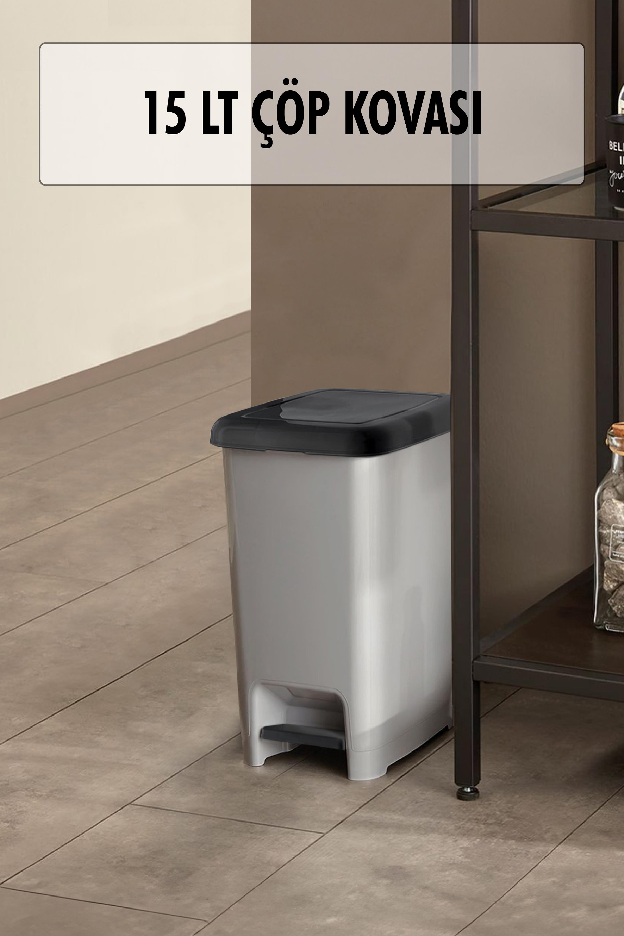15 Liter Pushed Garbage Bucket
