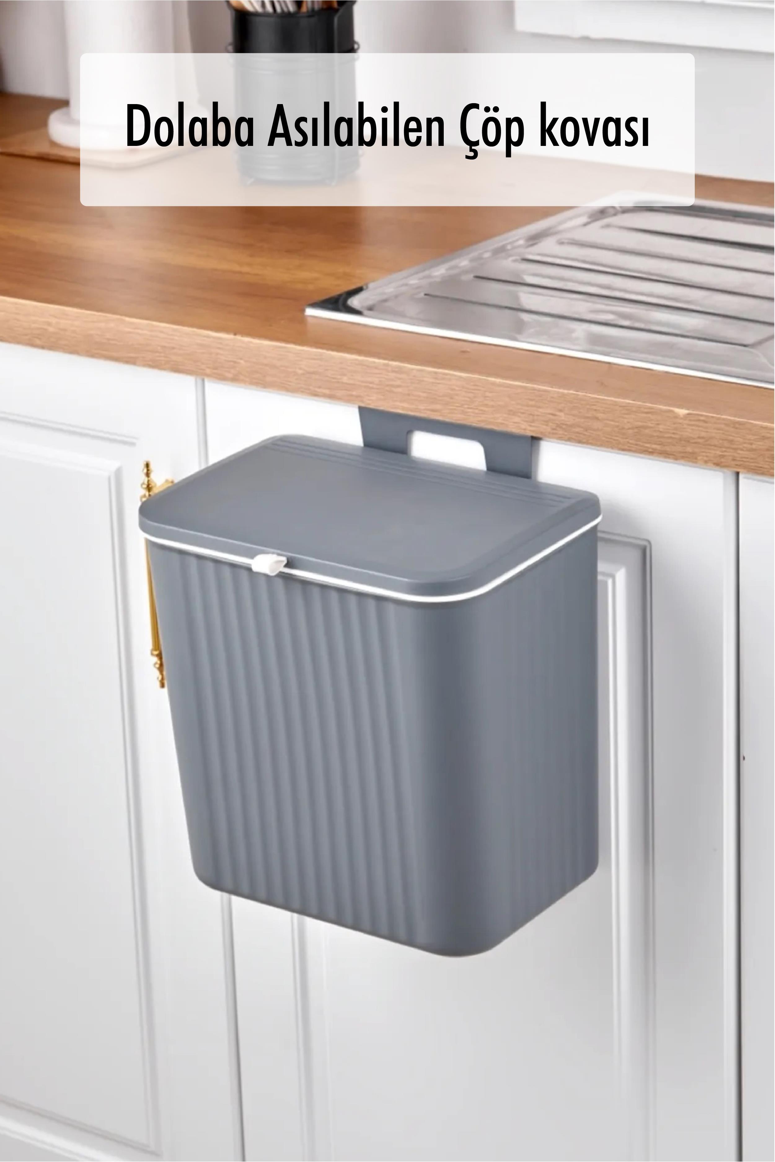 15 Lt Cabinet Coverable Garbage Bucket (Felt)