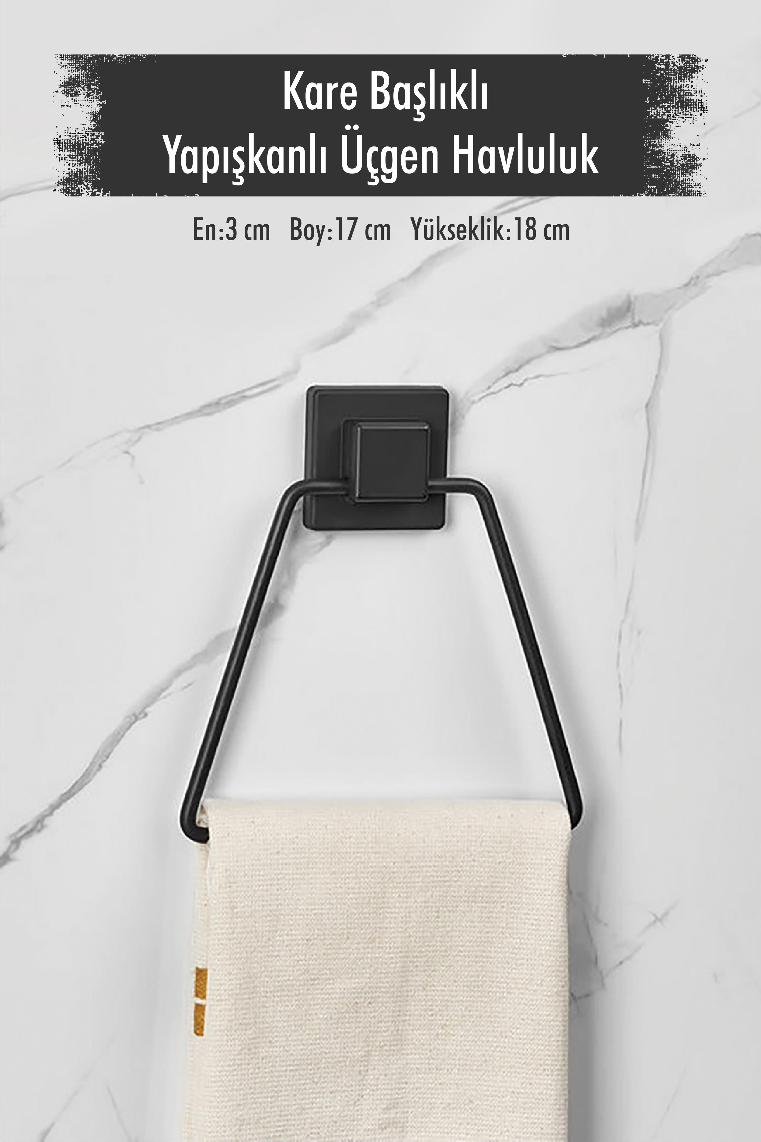 Sticky Square Header Black Triangle Towel
