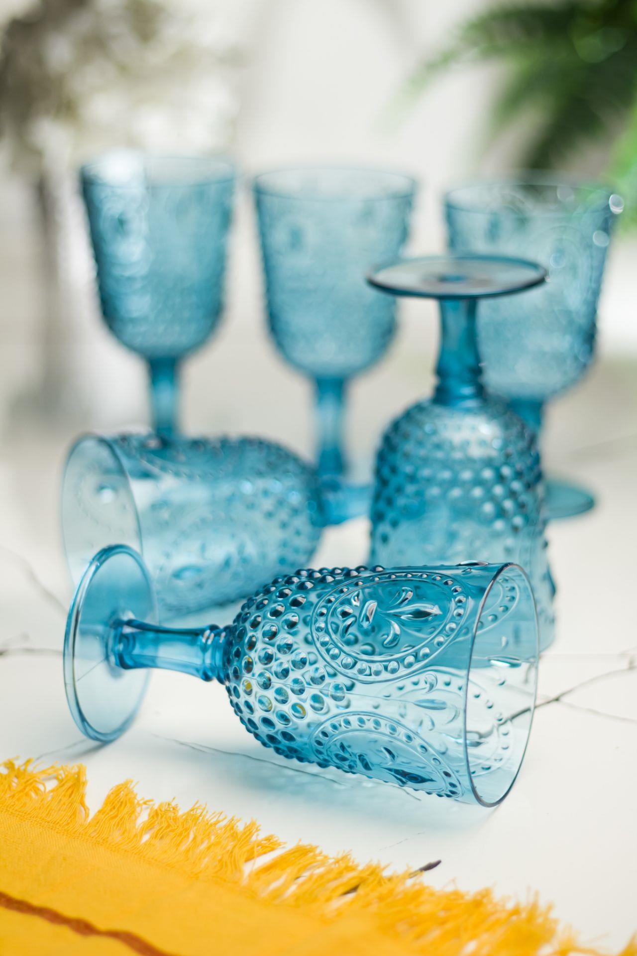 Acrylic Aquamarin 6-Law & Su Meşrubat Coffee Tea Cups 450 ml (not Glass)
