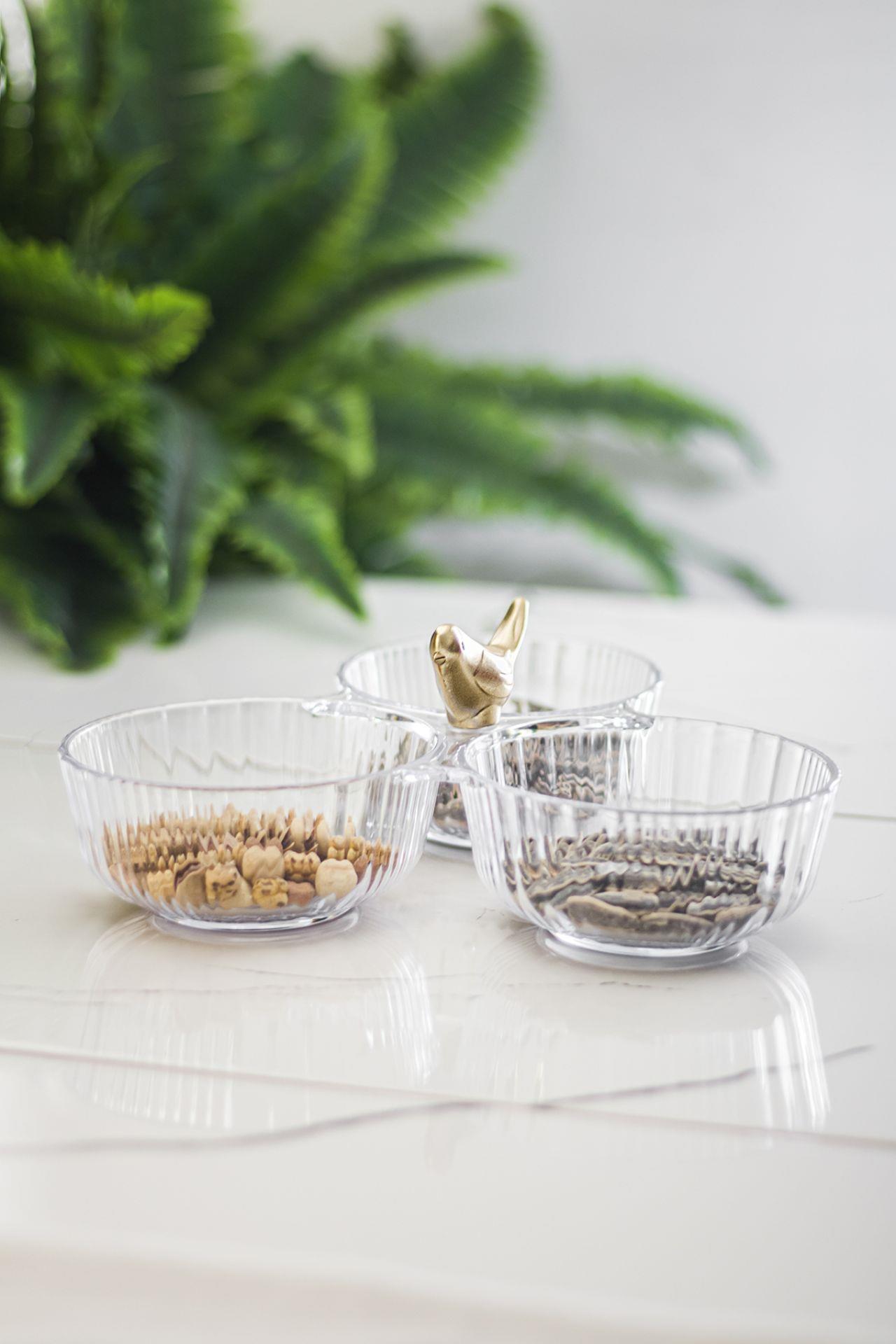 Acrylic Gold Bird Cookie Presentation Sugary Transparent ( NOT CAM & PORSELEN )