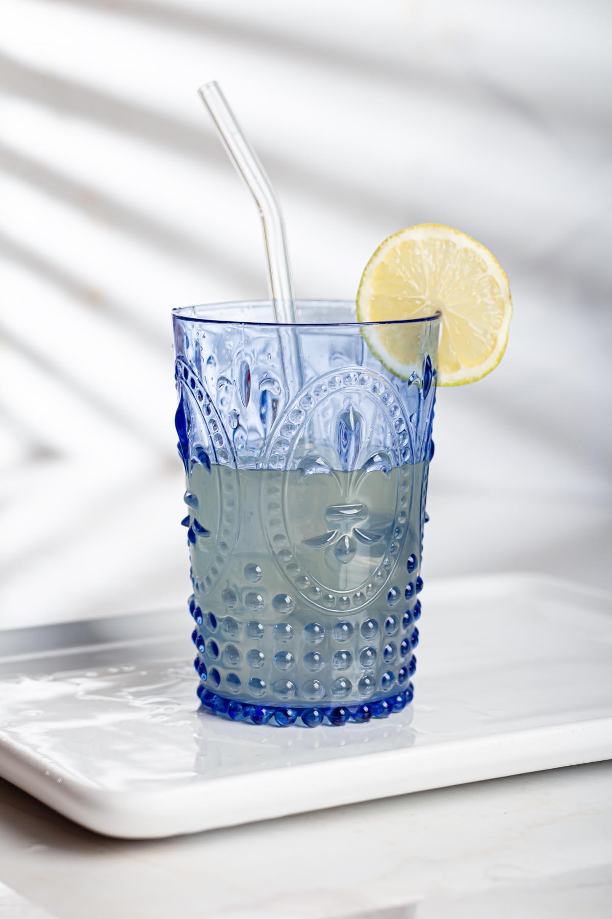 Acrylic Blue Single Short Cup & Water Fired Coffee Tea Cup 400 ml (not Glass)