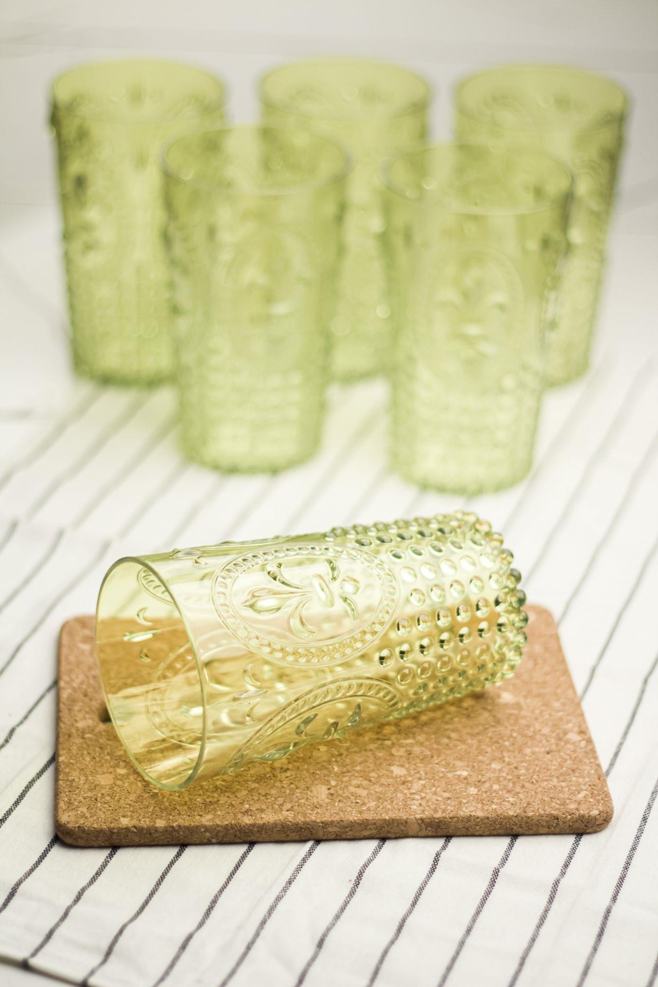 Acrylic Green 6 L Long Cup & Water Flower Cup 750 ml (not Large Size & Glass )