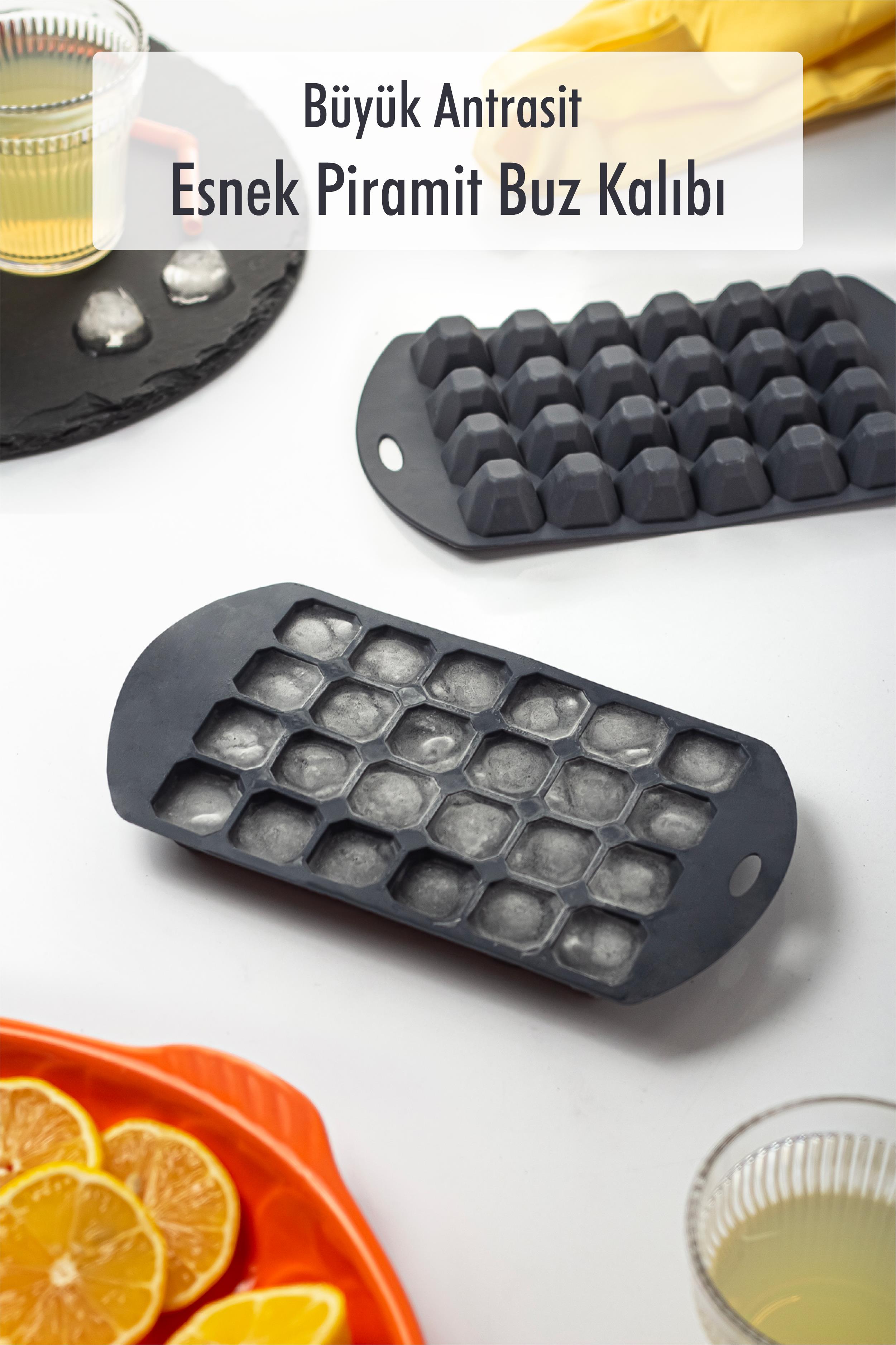 Big Anthracite Pyramid Ice Mold (13*24*2cm)