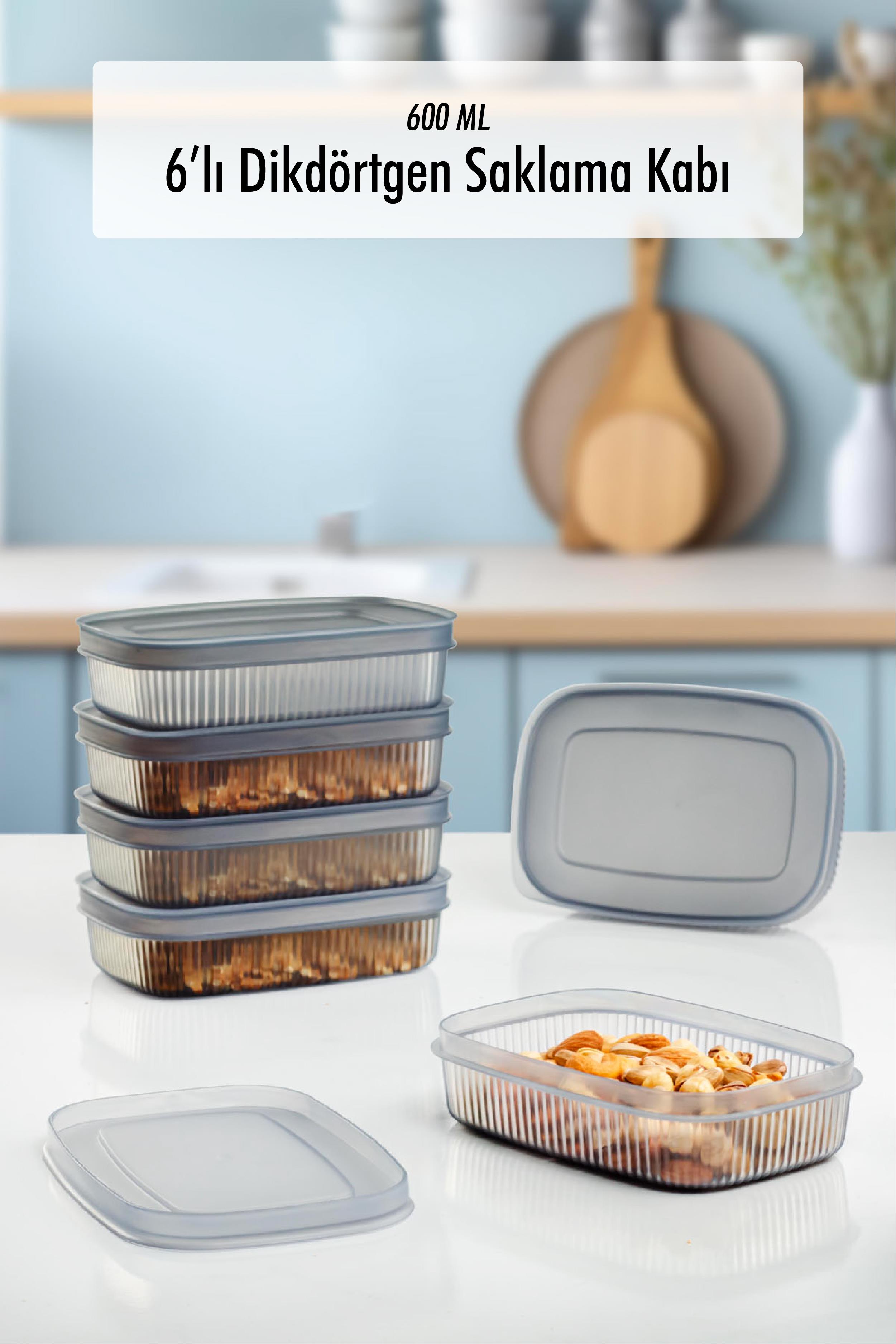 6 Pcs Storage Container & Breakfast (600 ML)