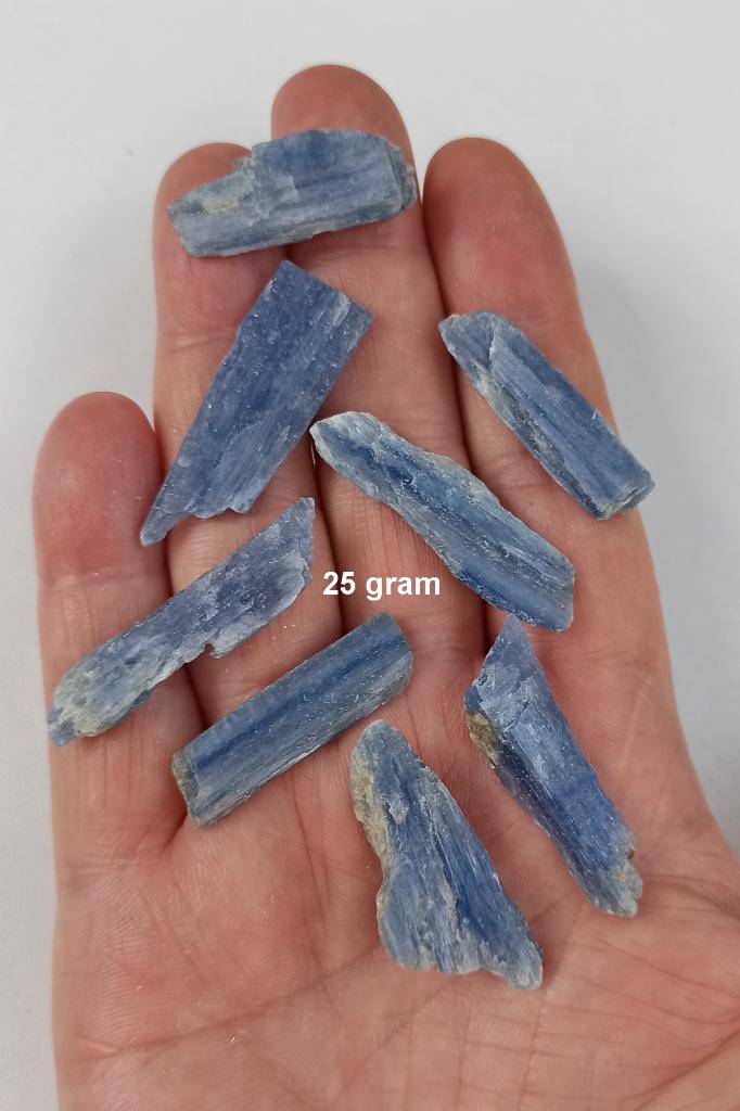 25 Gram Kyanit Doğal Parçalar Canlı Mavi Renk 603