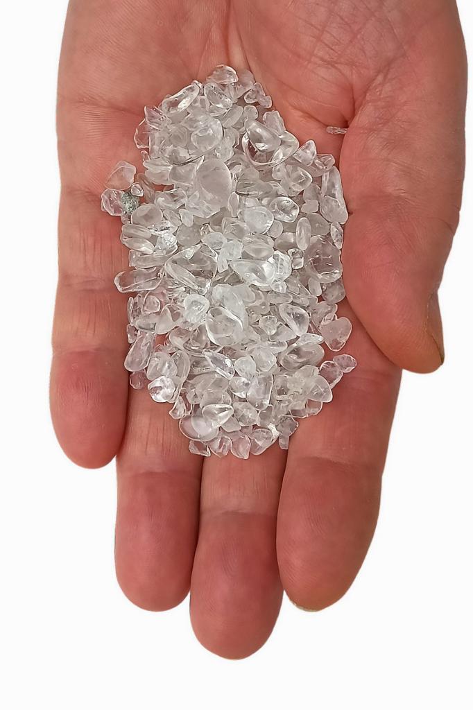 50 Gram Minik Kristal Kuvars Kırıktaş Deliksiz Parçalar 130-2