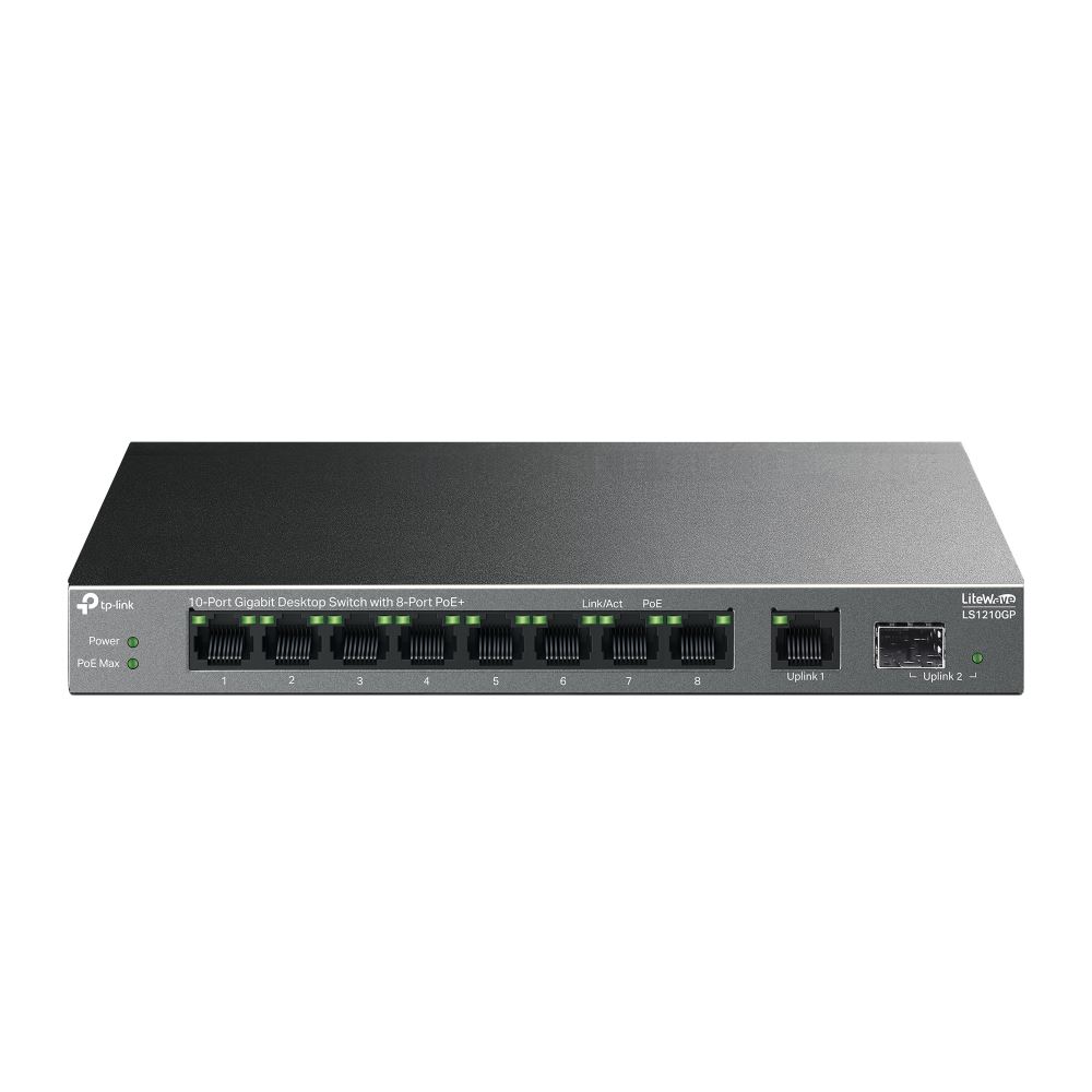 TP-LINK 10-Port Gigabit Desktop Switch with 8-Port PoE+