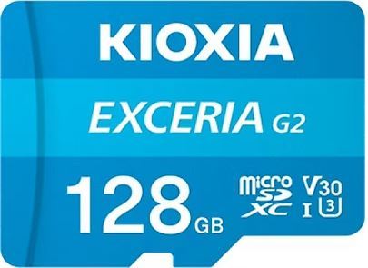 KIOXIA 128GB EXCERIA MicroSD C10 U3 UHS1 R100 Hafıza kartı