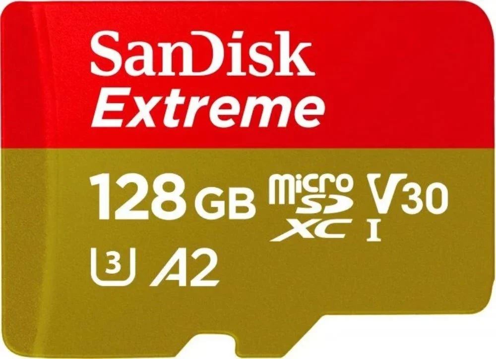SANDISK 128GB Extreme 190MB/s A2 Class 10 UHS-I microSDXC Hafıza Kartı