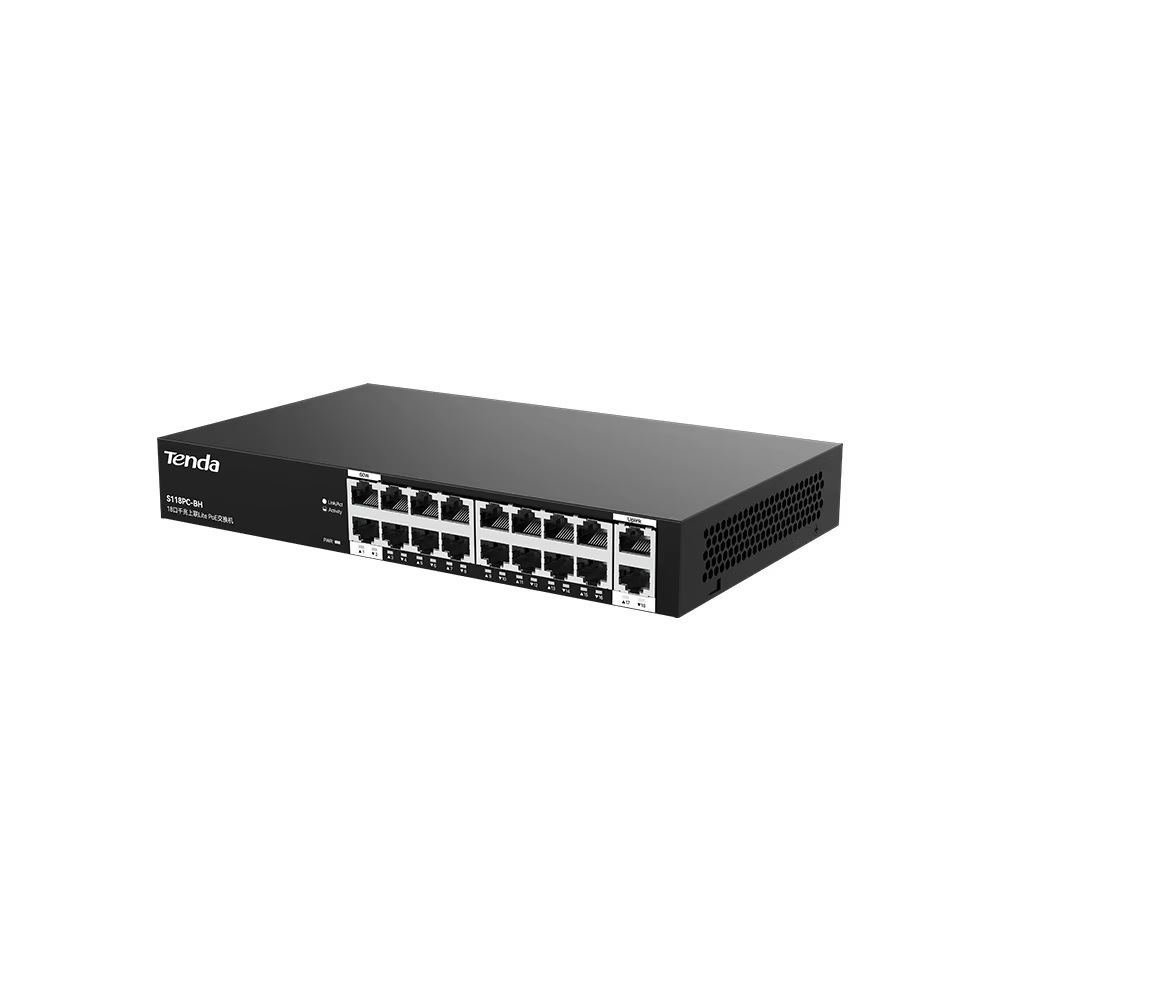 TENDA 16FE PoE+ Port 167W 2x GE Uplink Switch