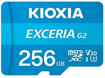 KIOXIA 256GB EXCERIA MicroSD C10 U3 UHS1 R100 Hafıza kartı