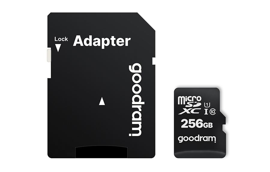 GOODRAM 256GB MICRO CARD cl 10 UHS I + adapter