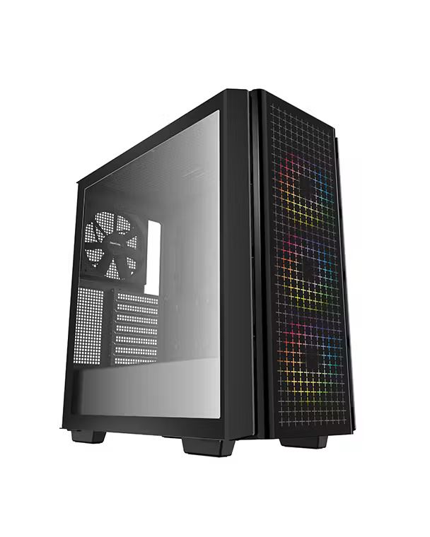 DEEPCOOL 4 Fanlı Mesh ARGB ATX Mid Tower Siyah Kasa Dahili 750W 80+ PSU