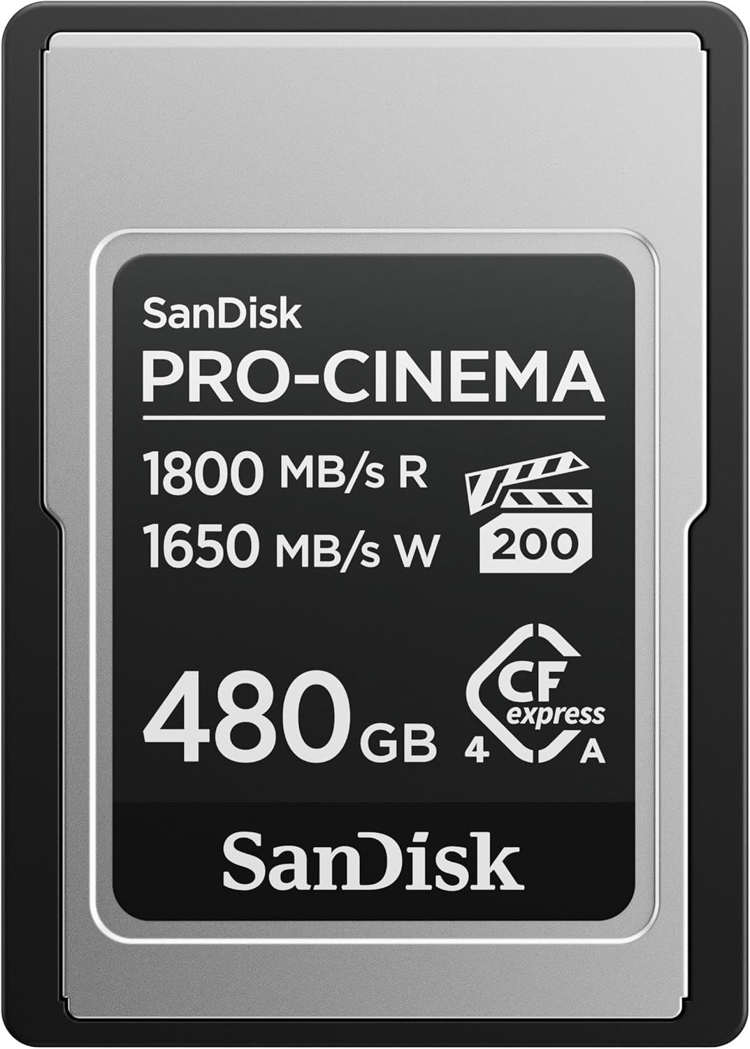 SANDISK 480GB PRO-CINEMA 1700 MB/s CFexpress Type-A Card