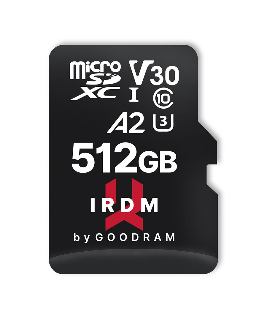 IRDM 512GB MICRO CARD UHS I U3 A2 + adapter