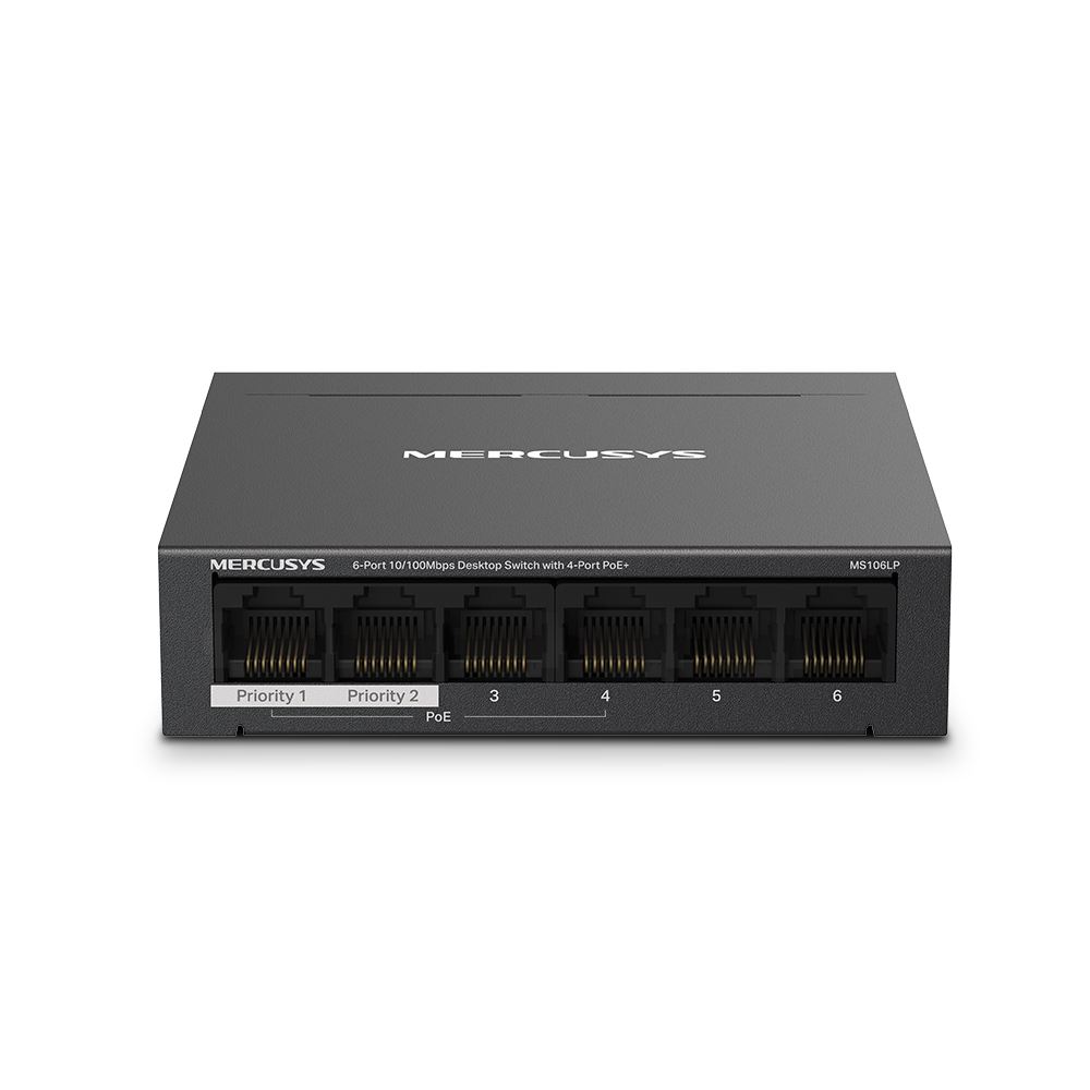 TP-LINK 6-Port 10/100Mbps Desktop Switch with 4-Port PoE+