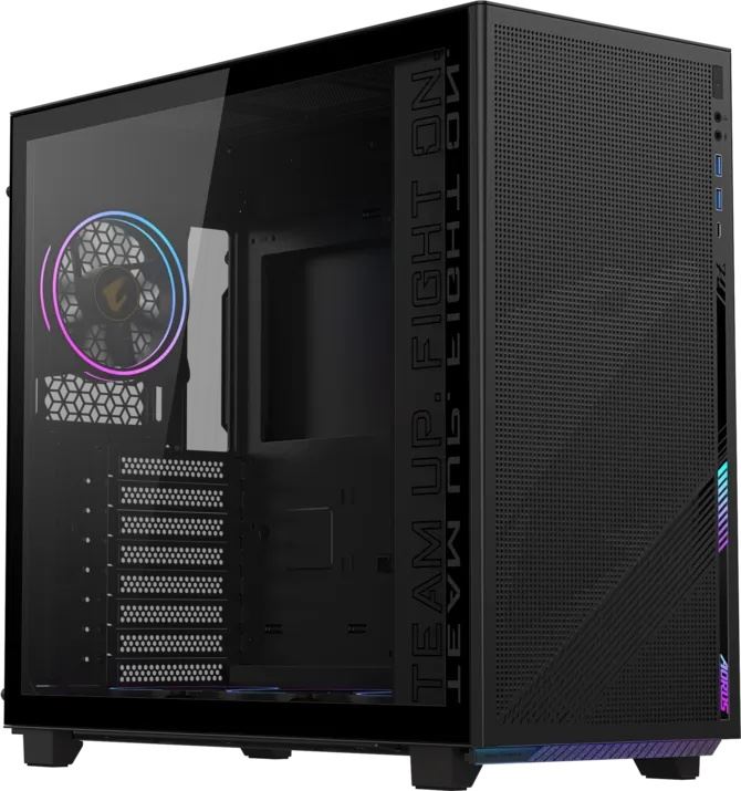 GIGABYTE AORUS C400 GLASS Mid-Tower ATX Gaming PC Case - Siyah